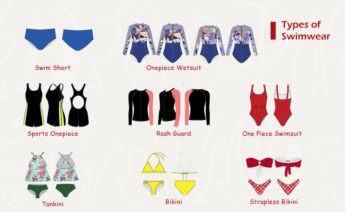 One piece store swimsuit types