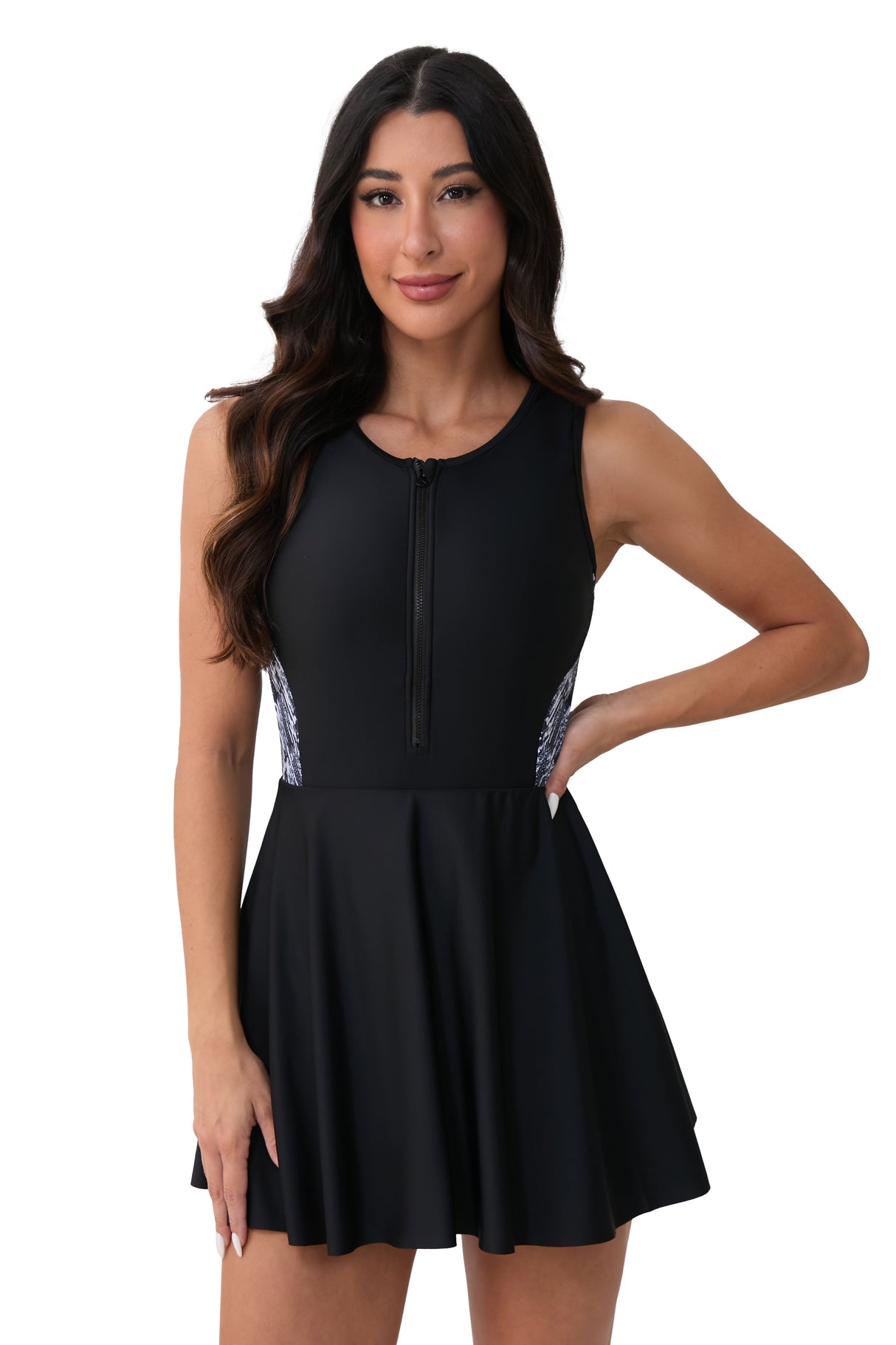 Femmes Boyleg Un maillot de bain compétitif aérobie à eau One Piece