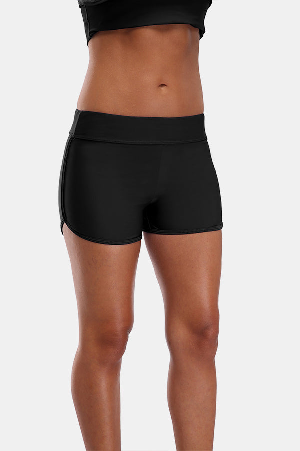 Attaco High Waist Bogleg Sea Horse Label Swim Short