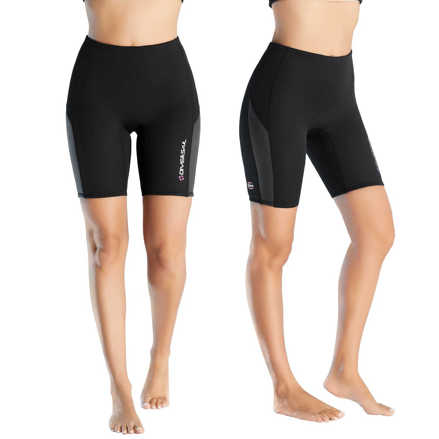 Frauen glattes Leder mit 2 -mm -Tauchshorts mit 2 mm Taucher