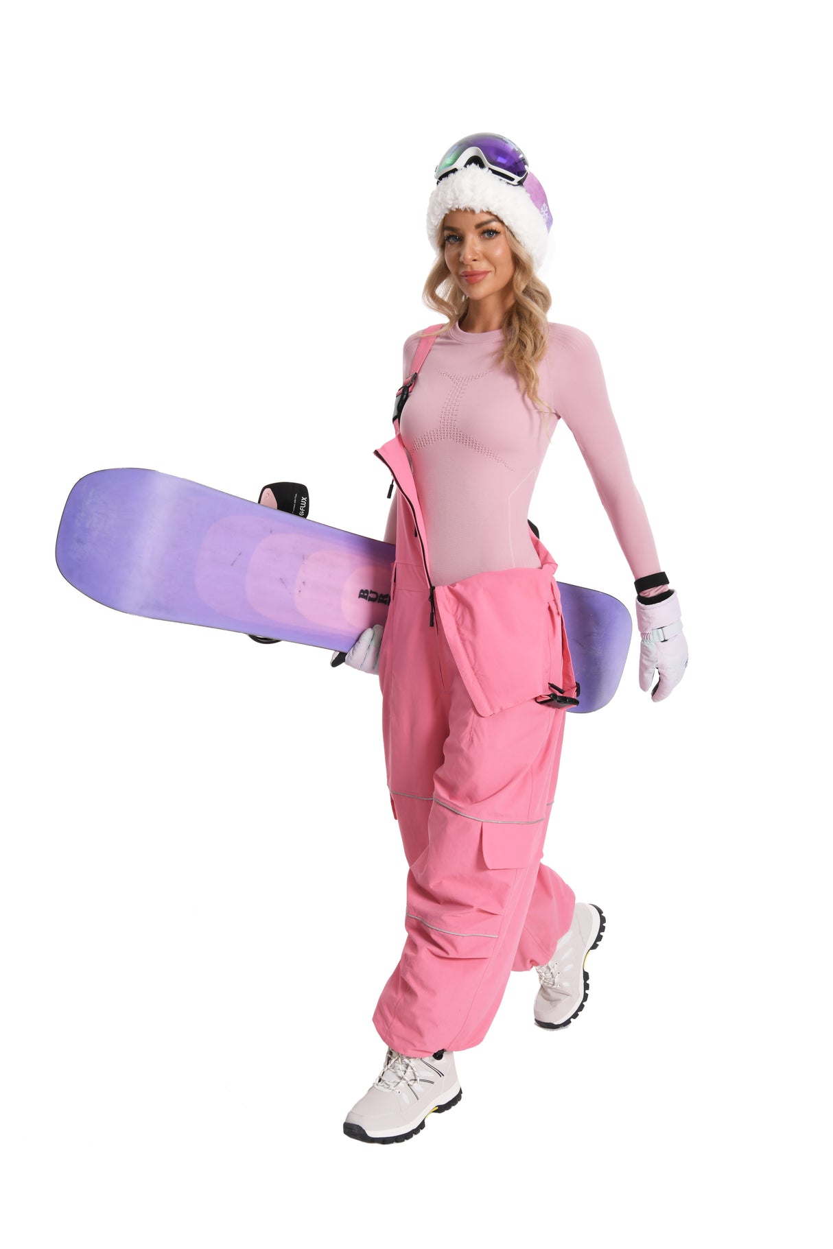 Women Thermal Sports Warm-Up Underwear Set for Skiing LRED