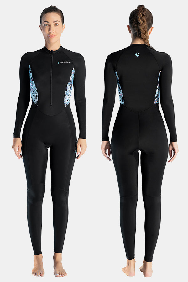 Lycra-Tauchanzug für Frauen einteilige Langarmanzug mit schnell trocknender Qualle