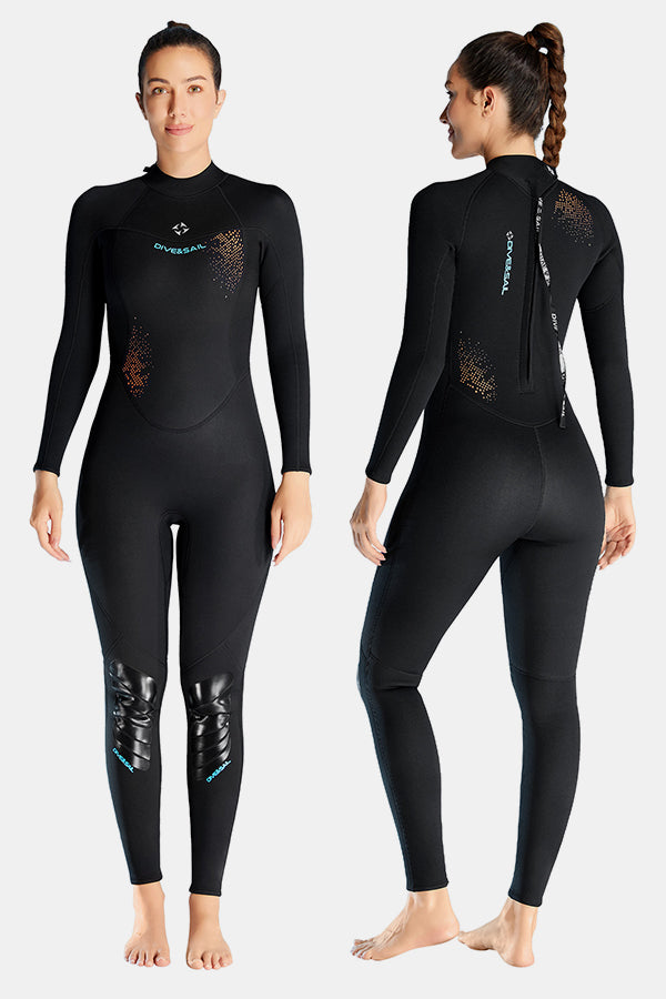 3 mm kaltdichtes Langarm mit einem einteiligen Neoprenanzug von Frauen