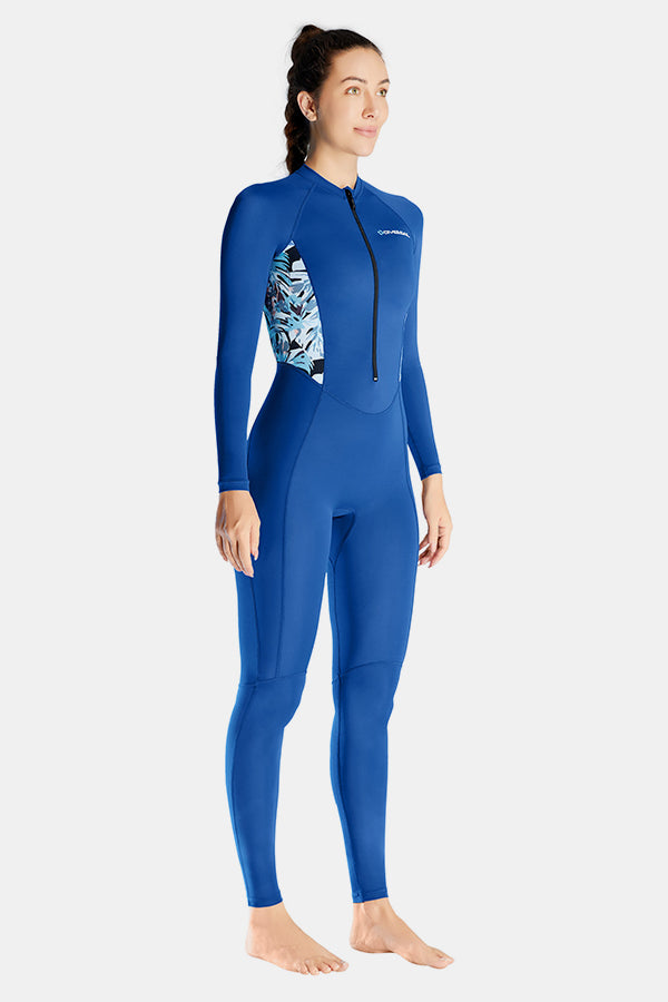 Lycra-Tauchanzug für Frauen einteilige Langarmanzug mit schnell trocknender Qualle