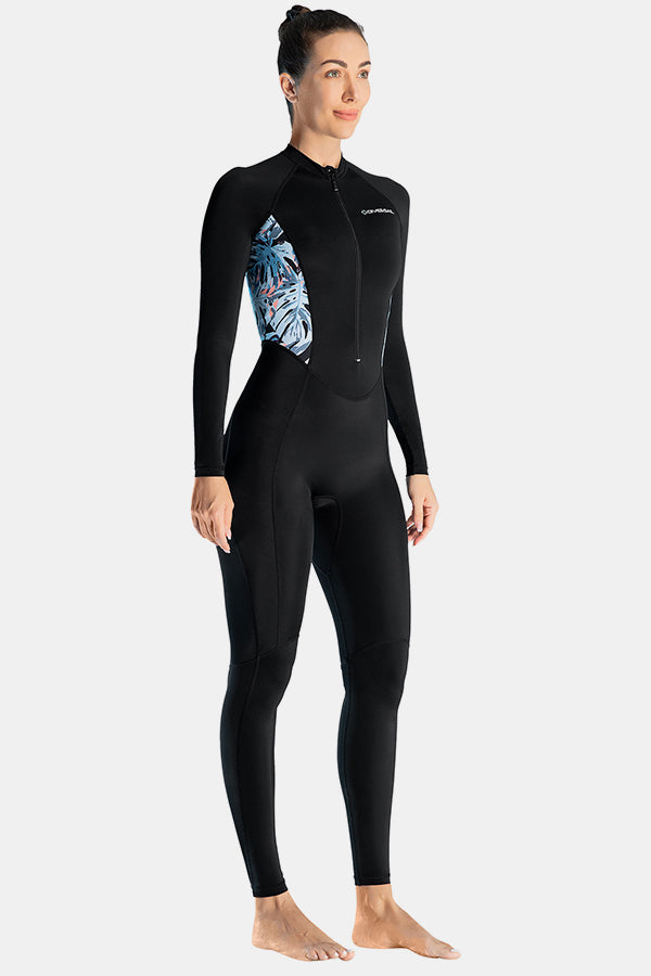 Lycra-Tauchanzug für Frauen einteilige Langarmanzug mit schnell trocknender Qualle