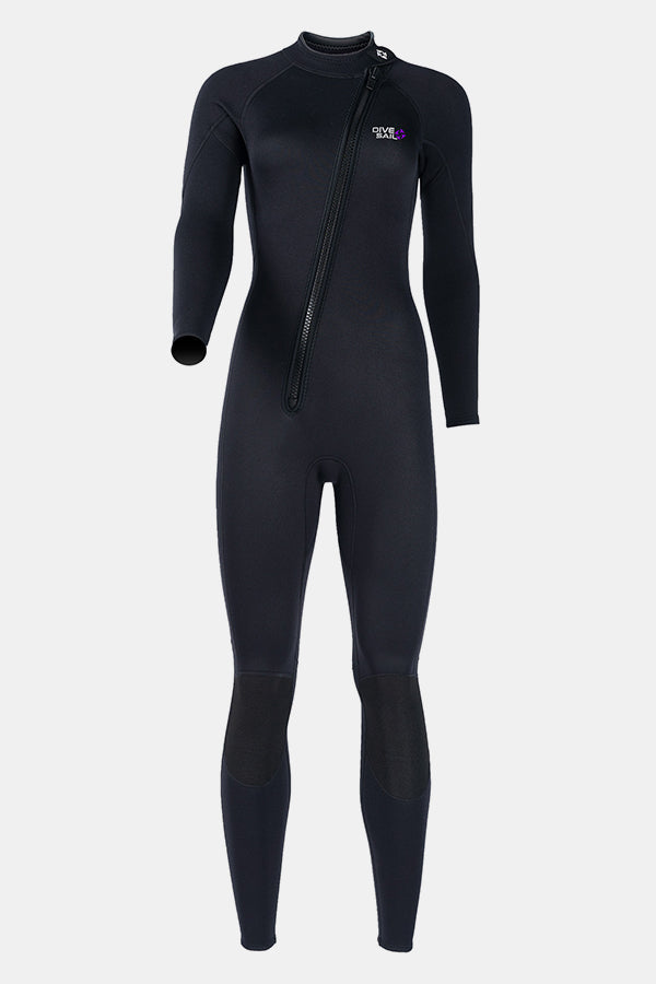 1,5 mm schräg Front Reißverschluss warm warmes Surfen einteiliger kaltes Tauchanzug für Frauen
