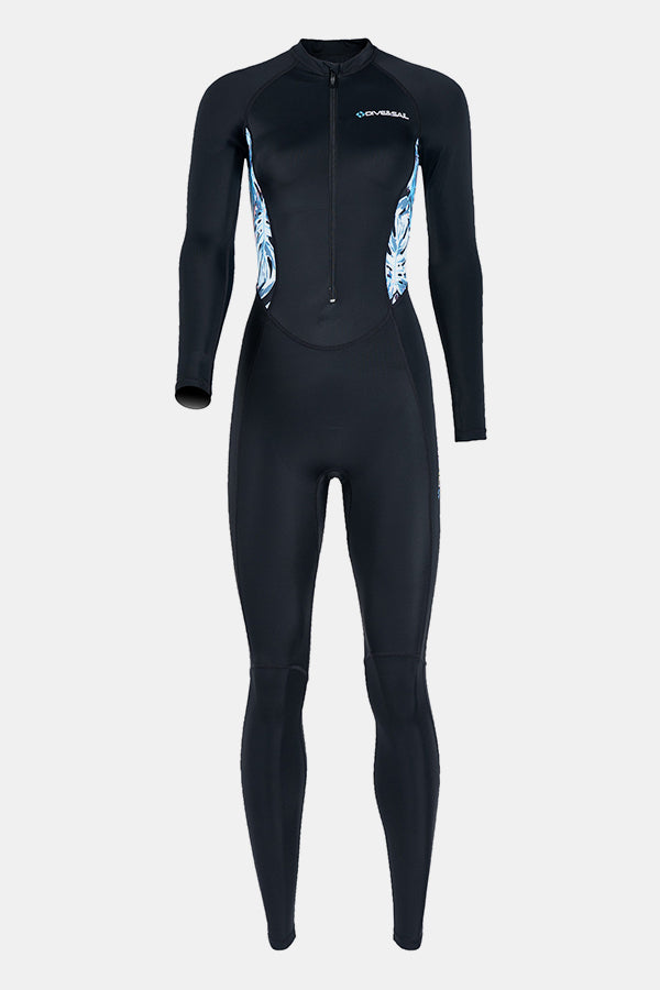 Lycra-Tauchanzug für Frauen einteilige Langarmanzug mit schnell trocknender Qualle