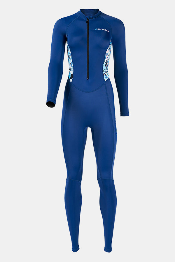 Lycra-Tauchanzug für Frauen einteilige Langarmanzug mit schnell trocknender Qualle