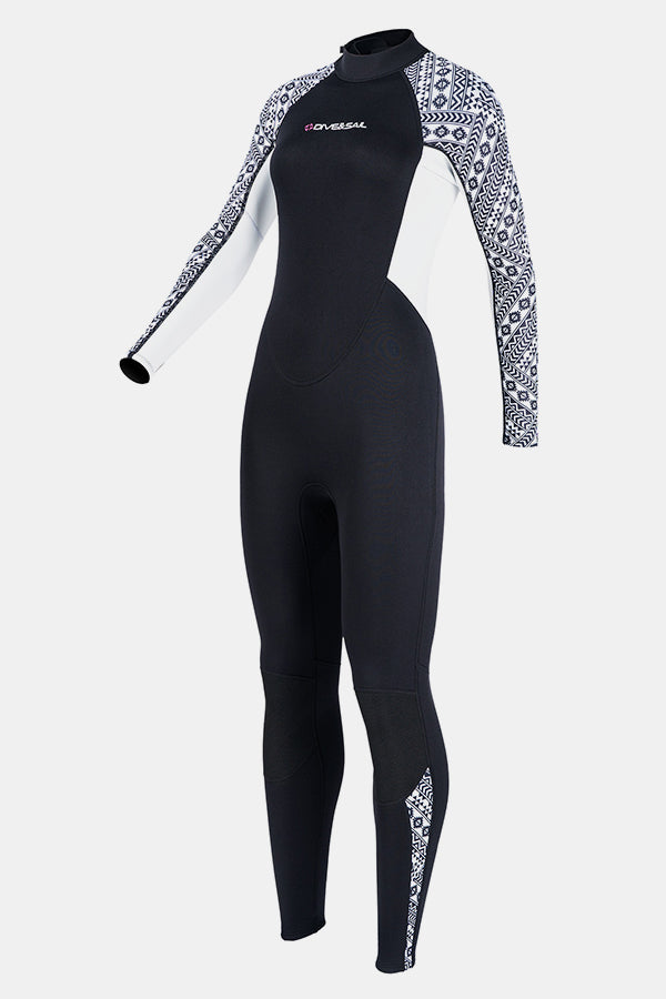 Modello geometrico a maniche lunghe monopezzo Wetsuit da 3 mm di protezione da 3 mm