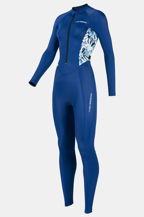 Lycra-Tauchanzug für Frauen einteilige Langarmanzug mit schnell trocknender Qualle