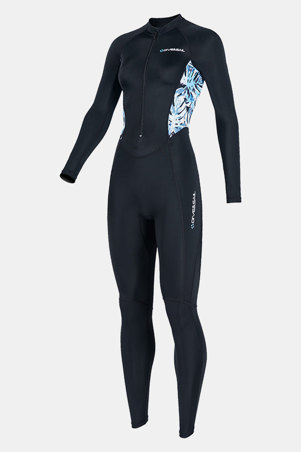 Lycra-Tauchanzug für Frauen einteilige Langarmanzug mit schnell trocknender Qualle