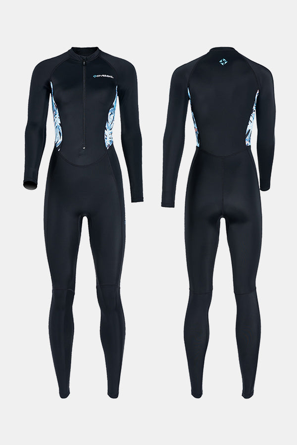 Lycra-Tauchanzug für Frauen einteilige Langarmanzug mit schnell trocknender Qualle