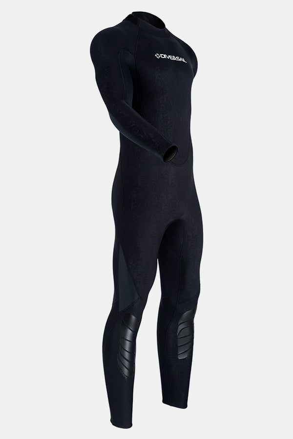 Manica lunga maschile monopezzo 3mm wetsuit nere upf 50+