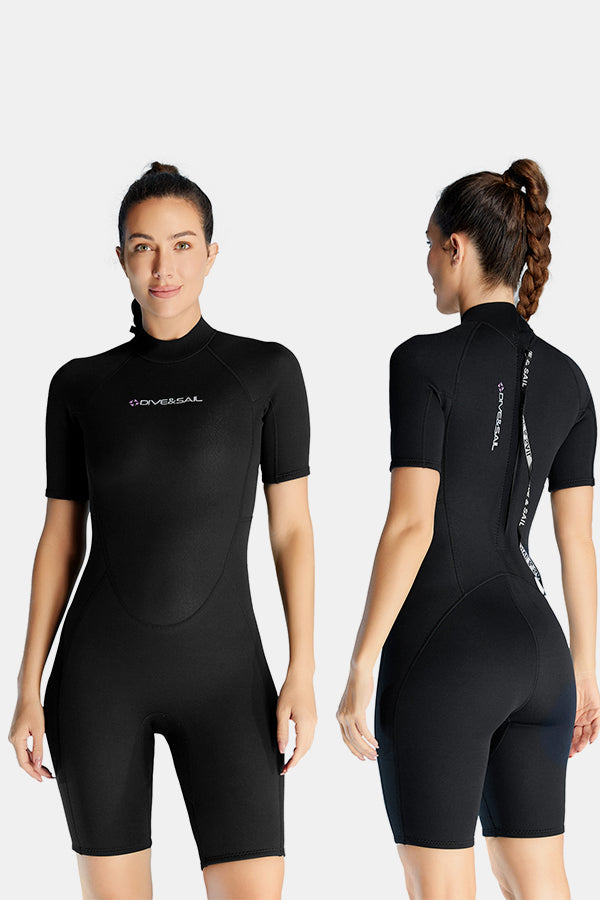Kurzarm von Frauen 1,5 mm einteiliger warmer Neoprenanzug