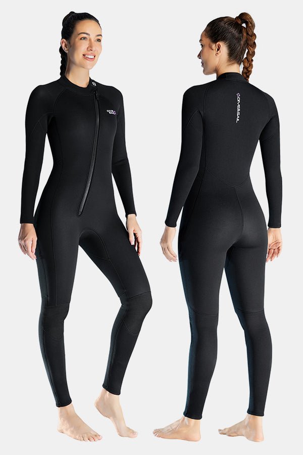 1,5 mm schräg Front Reißverschluss warm warmes Surfen einteiliger kaltes Tauchanzug für Frauen