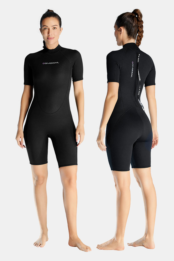 Kurzarm von Frauen 1,5 mm einteiliger warmer Neoprenanzug