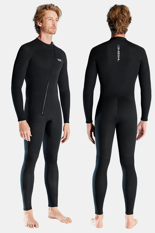 1,5 mm schräg vordere Reißverschluss warm warmes Surfen einteiliger kaltes Tauchanzug für Männer