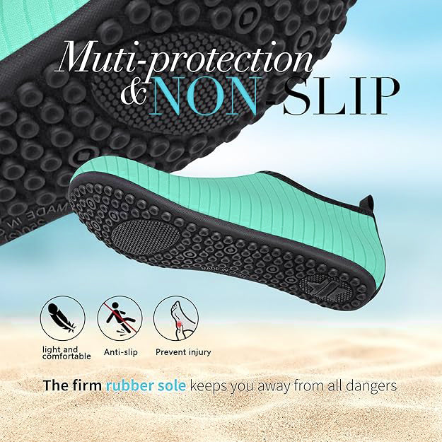 Water Shoes for Women Men Swim Shoes Water Socks for Cruise Essentials Swimming Aqua Beach Pool Yoga Surf
