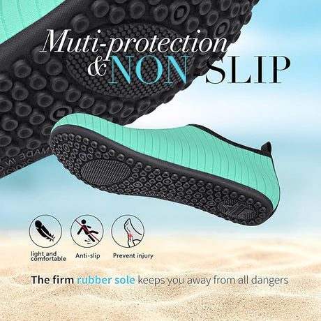 Water Shoes for Women Men Swim Shoes Water Socks for Cruise Essentials Swimming Aqua Beach Pool Yoga Surf