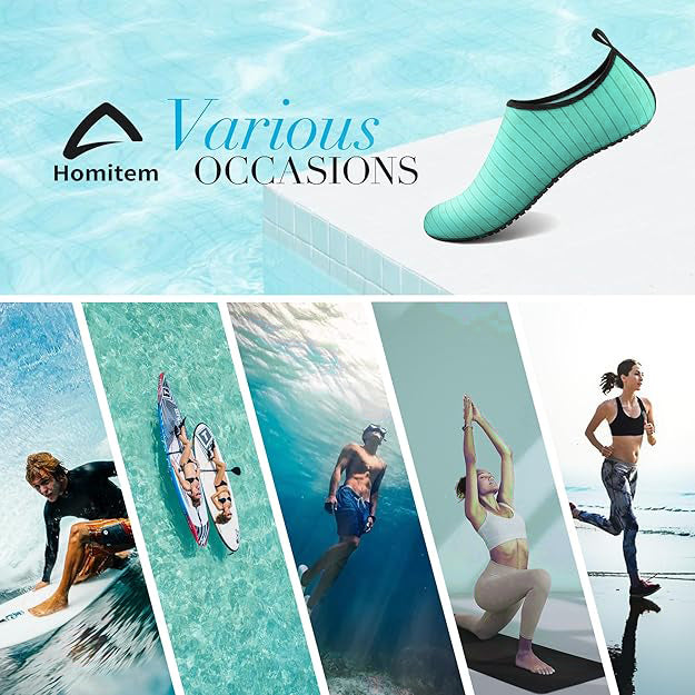 Water Shoes for Women Men Swim Shoes Water Socks for Cruise Essentials Swimming Aqua Beach Pool Yoga Surf