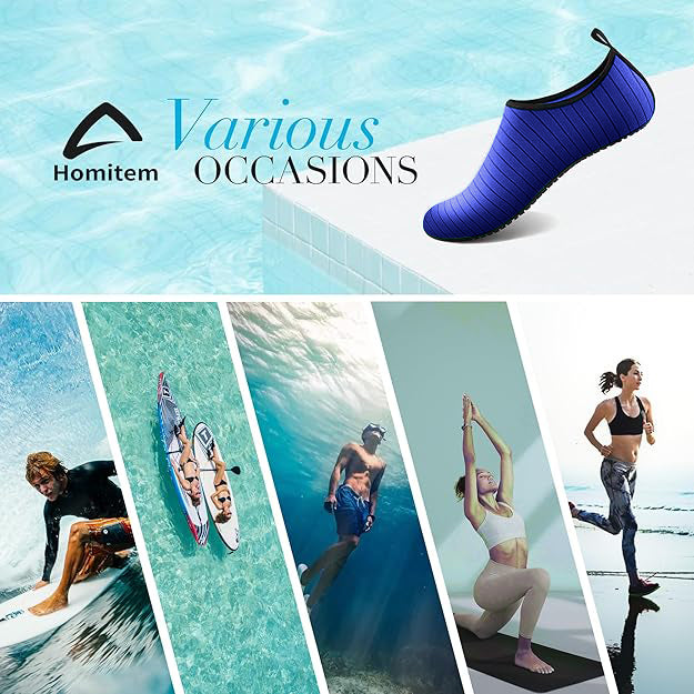 Water Shoes for Women Men Swim Shoes Water Socks for Cruise Essentials Swimming Aqua Beach Pool Yoga Surf