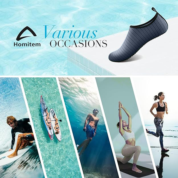 Water Shoes for Women Men Swim Shoes Water Socks for Cruise Essentials Swimming Aqua Beach Pool Yoga Surf