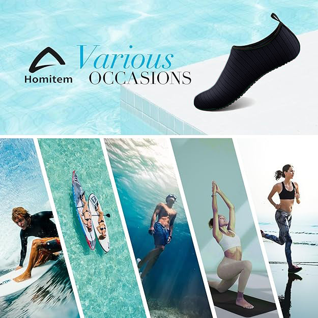 Water Shoes for Women Men Swim Shoes Water Socks for Cruise Essentials Swimming Aqua Beach Pool Yoga Surf