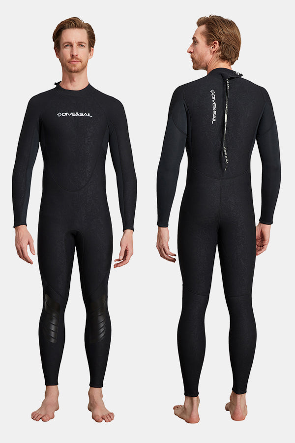 Men's 1.5MM Back Zipper One-Piece Warm And Cold-Proof Wetsuit