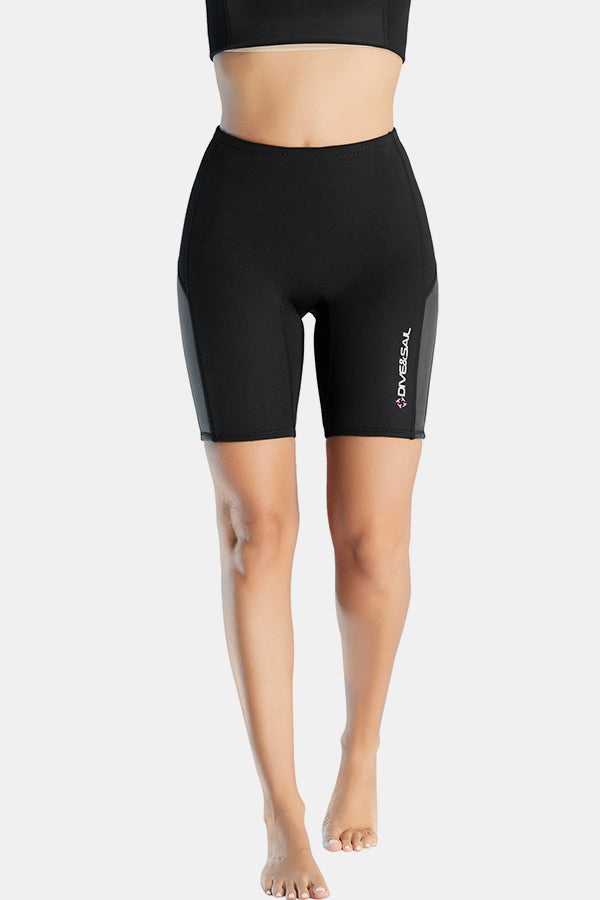 Frauen glattes Leder mit 2 -mm -Tauchshorts mit 2 mm Taucher