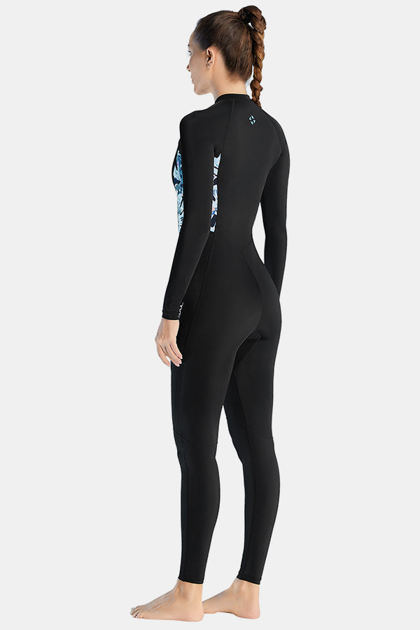 Lycra-Tauchanzug für Frauen einteilige Langarmanzug mit schnell trocknender Qualle