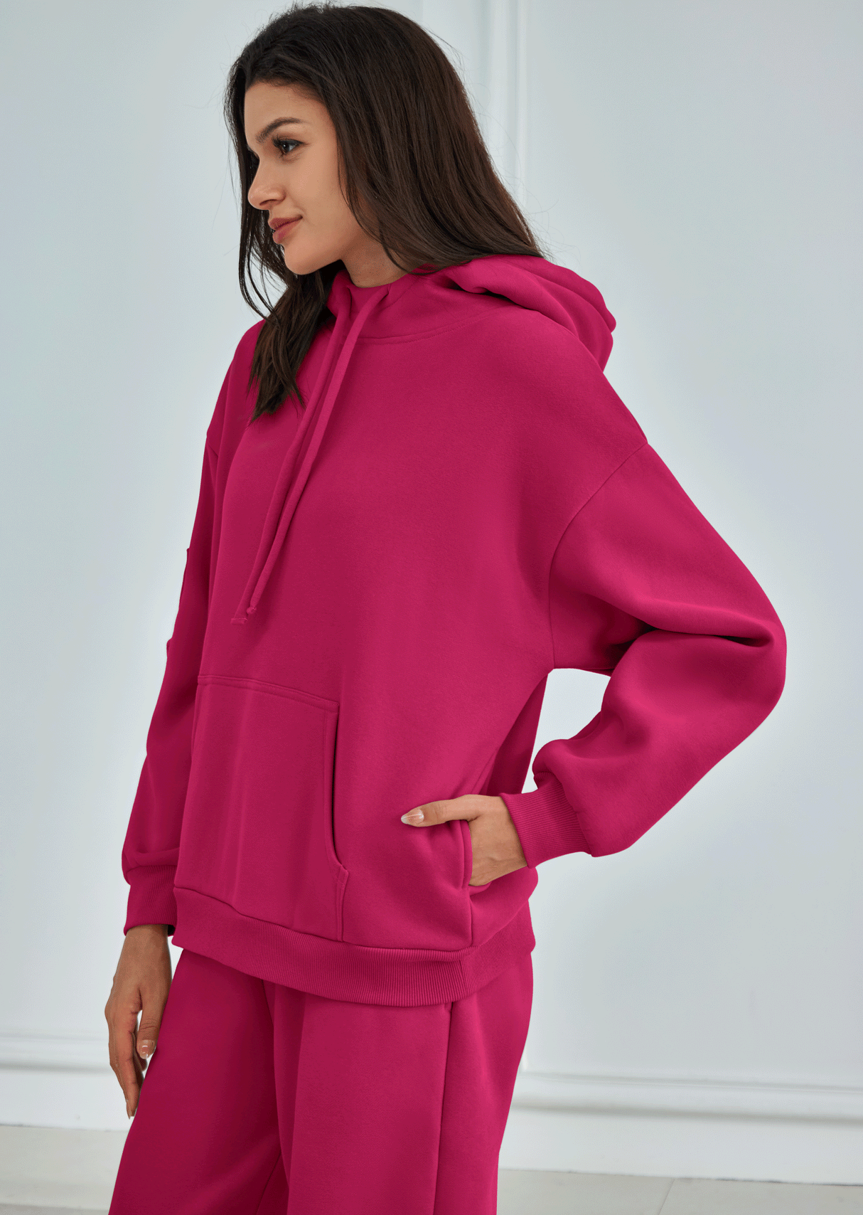 Comfort Thickened Hoodies Airplane Mode Travel Oversized Sweatshirts with Pocket