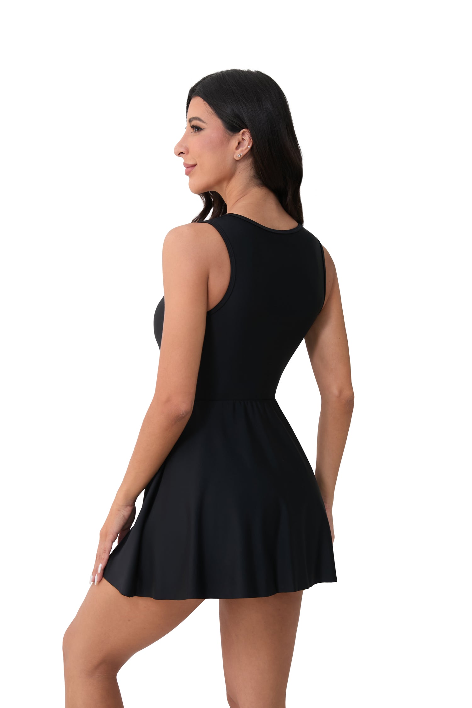 Womens One Piece Swim Dress Athletic Swimsuits Modest Bathing Suit Womens One Piece Swim Dress Athletic Swimsuits Modest Bathing Suit
