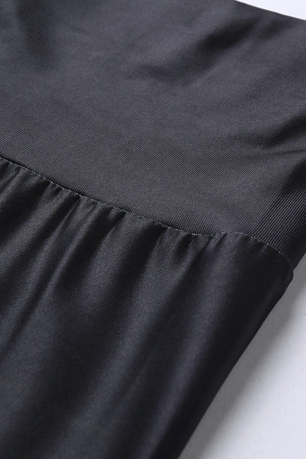 Skort da nuoto con mesh nero nero da donna