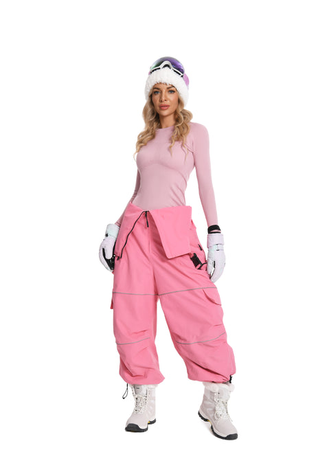 Women Thermal Sports Warm-Up Underwear Set for Skiing LRED