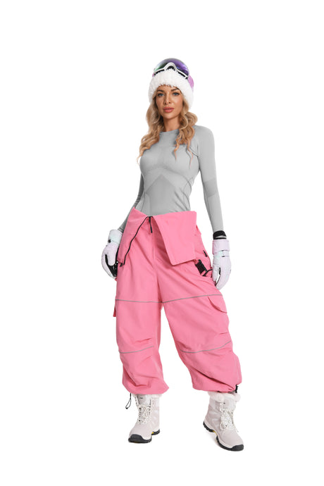 Women Thermal Sports Warm-Up Underwear Set for Skiing GRAY