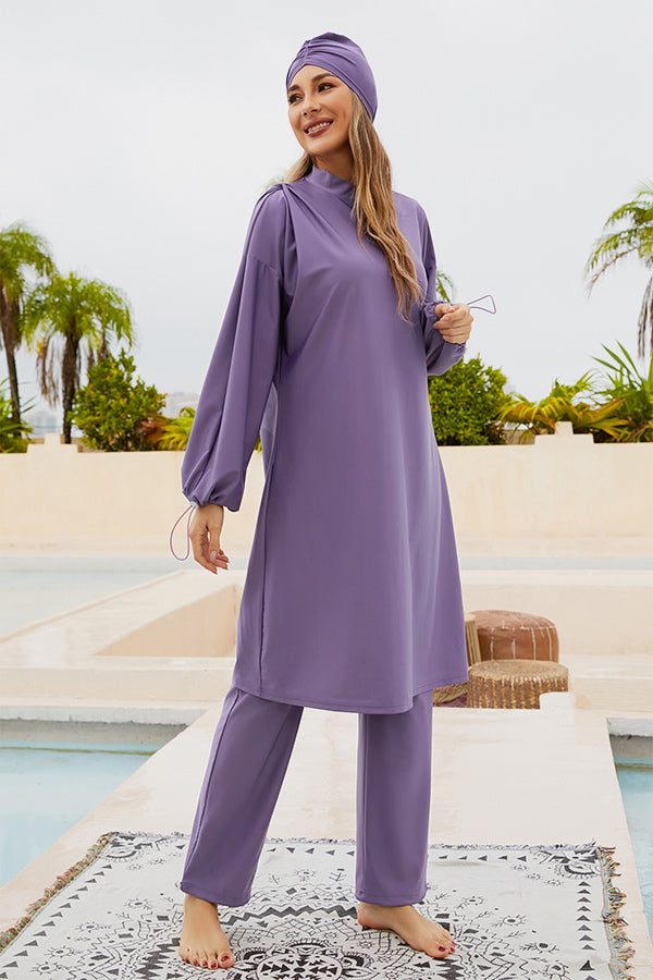 Womens Muslims Swimsuits 3 Pieces Full Cover Burkinis Modest Swimwear Rash Guard Womens Muslims Swimsuits 3 Pieces Full Cover Burkinis Modest Swimwear Rash Guard