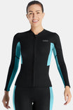 Women's 1.5MM Long-Sleeve Split Top Cold-Proof and Warm Wetsuit