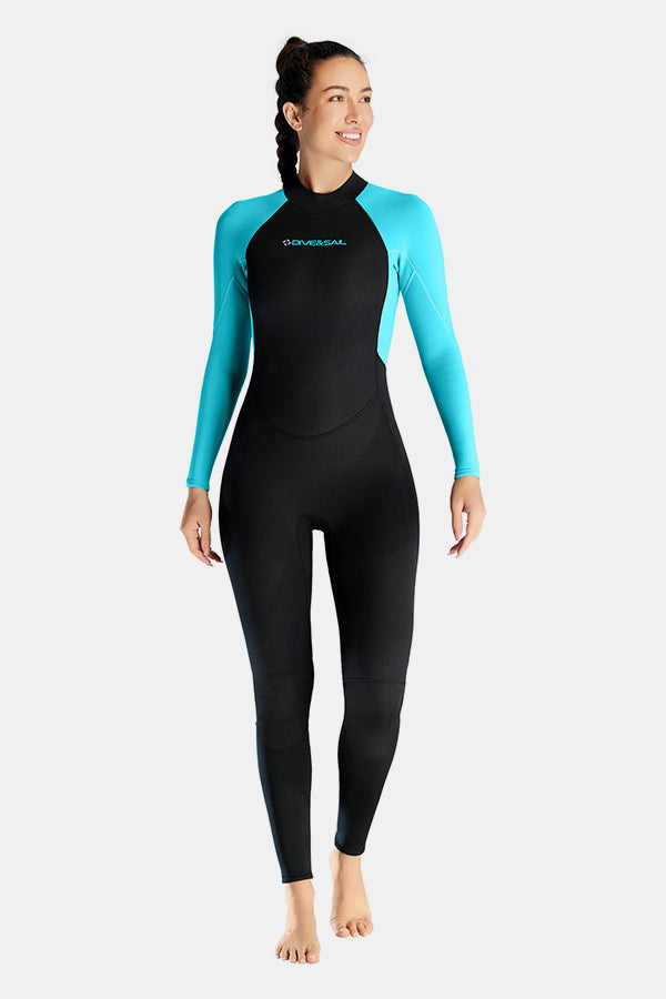 New Women One-Piece Long Sleeve Cold-Proof 3MM Wetsuit