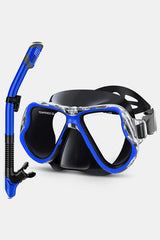 Adults Dry Snorkel Set Panoramic Wide View Anti-Fog Scuba Diving Mask