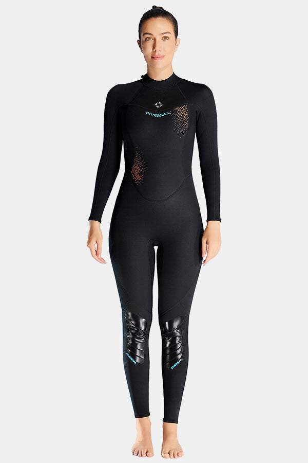 Women's 3MM Cold-Proof Long Sleeve One-Piece Wetsuit