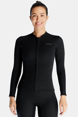 Women's 1.5MM Long Sleeve Split Top Cold-Proof and Warm Wetsuit