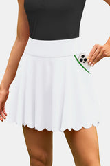 Frauen Tennis Polo Kleider Rippen Halbzip Fleuled Golf -Trainingskleid mit gebauten Shorts und BH