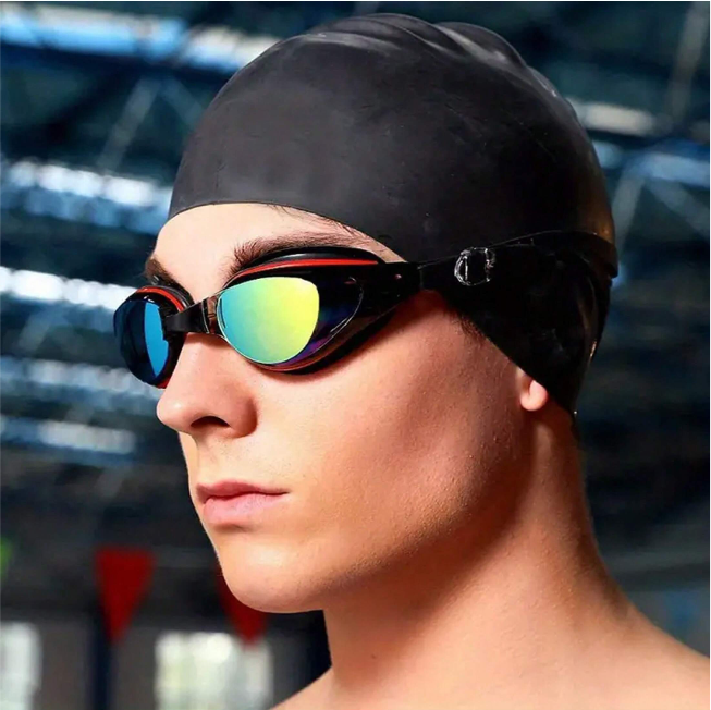 Colorful Polarized Swim Goggles Anti Fog Anti UV No Leakage Clear Swim Goggles