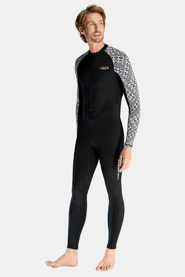 One-Piece Quick-Dry Sun Protection Diving Suit (Men's)