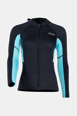 Women's 1.5MM Long-Sleeve Split Top Cold-Proof and Warm Wetsuit