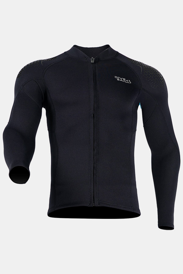 Men's 1.5MM Long-Sleeve Split Top Cold-Proof and Warm Wetsuit