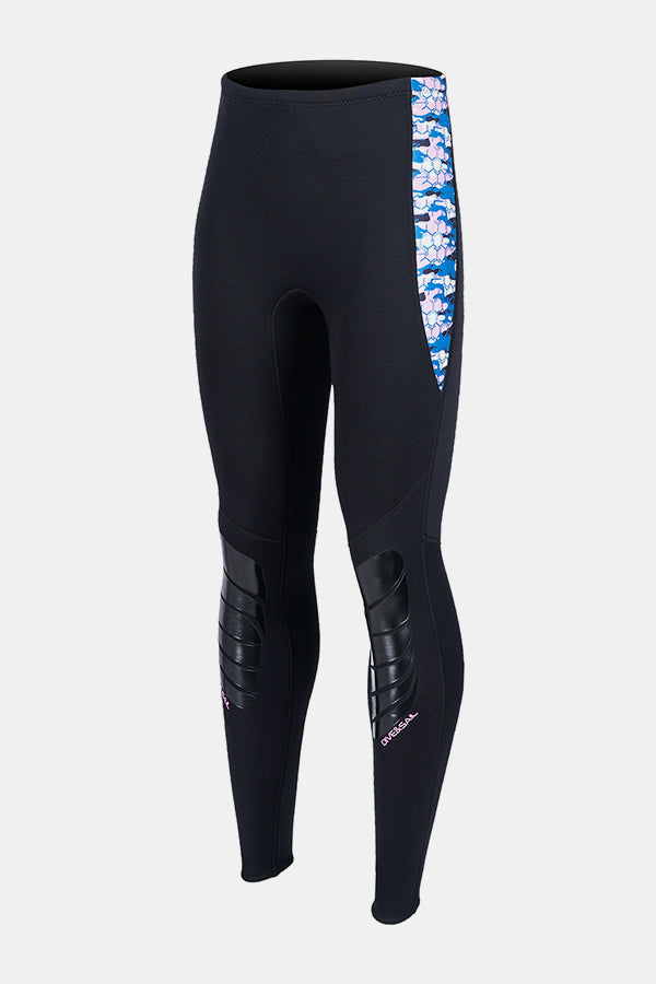 Camouflage des femmes Chaudeuse et protectrice Pantalon de plongée sous-marine de 2 mm