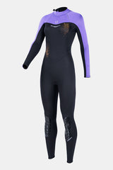 Women's 3MM Cold-Proof Long Sleeve One-Piece Purple Wetsuit