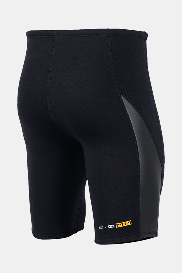 Pantalones cortos de buceo de 2 mm de cuero liso para hombres