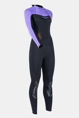 Women's 3MM Cold-Proof Long Sleeve One-Piece Purple Wetsuit